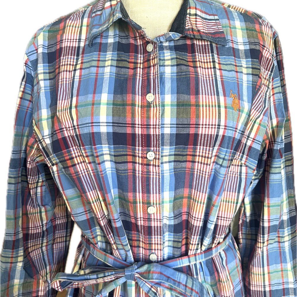 U.S. Polo Assn. Plaid Midi Dress - Multicolor